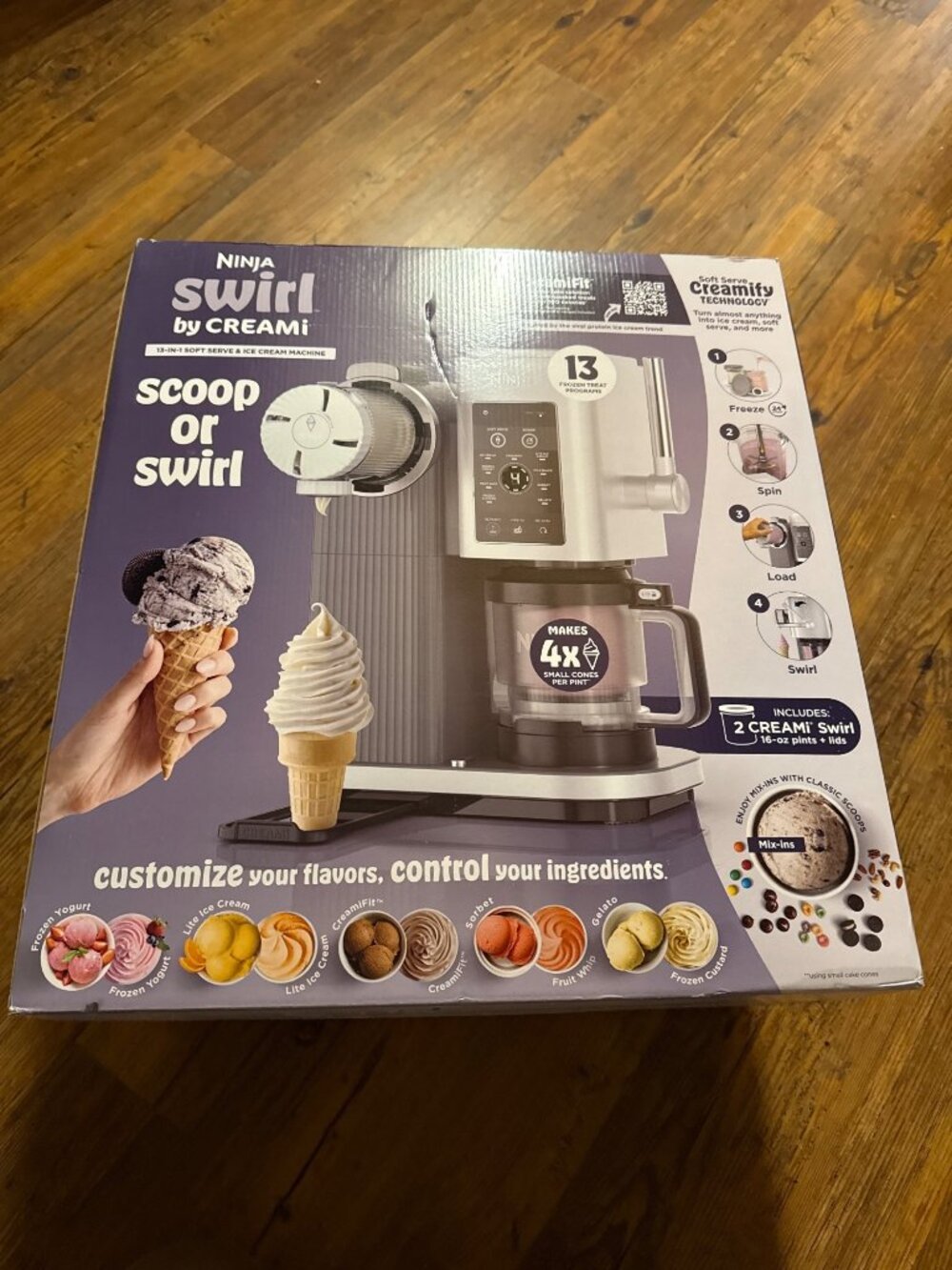 Ninja Creami Scoop & Swirl 13-in-1 Ice Cream and Soft Serve Maker | NC701 | Shar